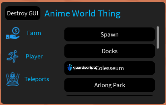 Anime World | AUTO FARM GUI SCRIPT - April 2022