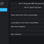 Tommy Play AUTO-FARM - GET BMX BACKPACK & TC SPORTS CAP ITEM - FREE SCRIPT GUI - July 2022