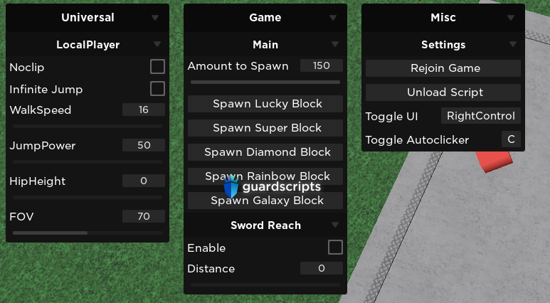 Lucky Blocks Battleground GUI - OPEN SOURCE - July 2022