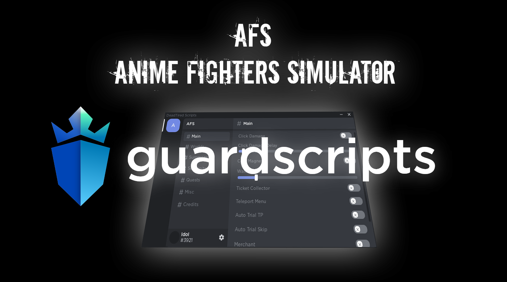Anime Fighters Simulator | GUI | World TP, BonusDamage ,Coin Magnet & MORE  SCRIPT | ⚡