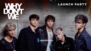 Why Don't We Launch Party | FREE ACCESSORIES SCRIPT - April 2022