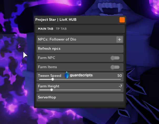 Project Star | GUI | Auto Farm, Item Farm, Server Hop & More! - [Liok Hub] SCRIPT | 🌊