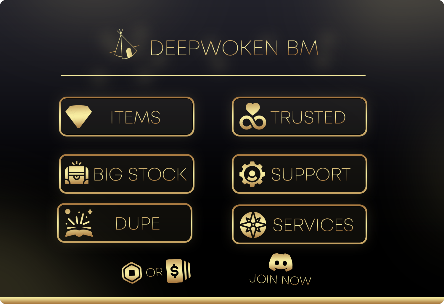 Deepwoken - DUPING SERVICES AND BLACK MARKET - JOIN THE DISCORD NOW! SCRIPT ⚔️ - May 2022