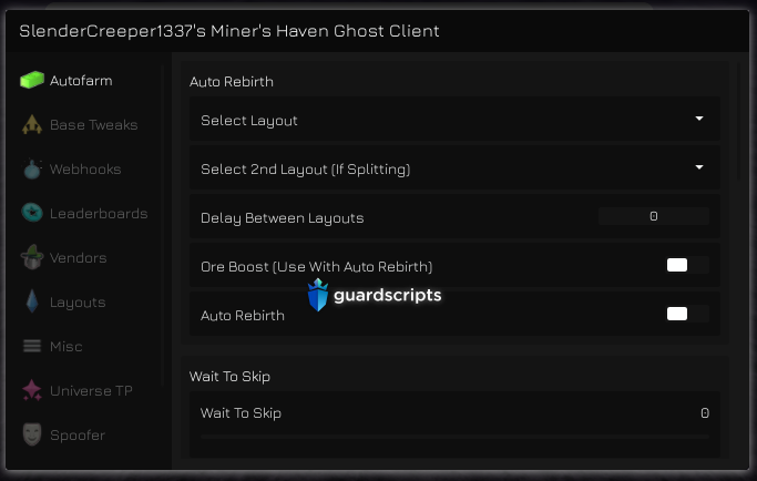 Miner's Haven GUI - 45+ FEATURES SCRIPT ⚔️ - May 2022