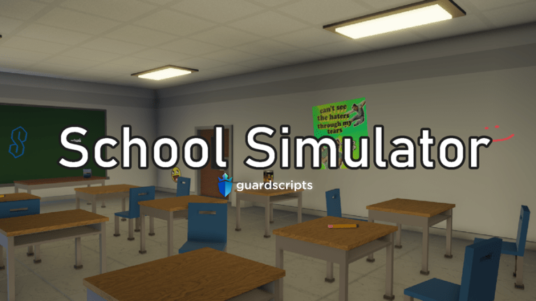 School Simulator - Make all items (Boombox, Chalk and Push) Free SCRIPT | 🌊