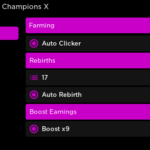 Rebirth Champions X GUI |AUTO CLICKER, AUTO REBIRTH, AUTO EGGS & MORE! SCRIPT - May 2022 🌟