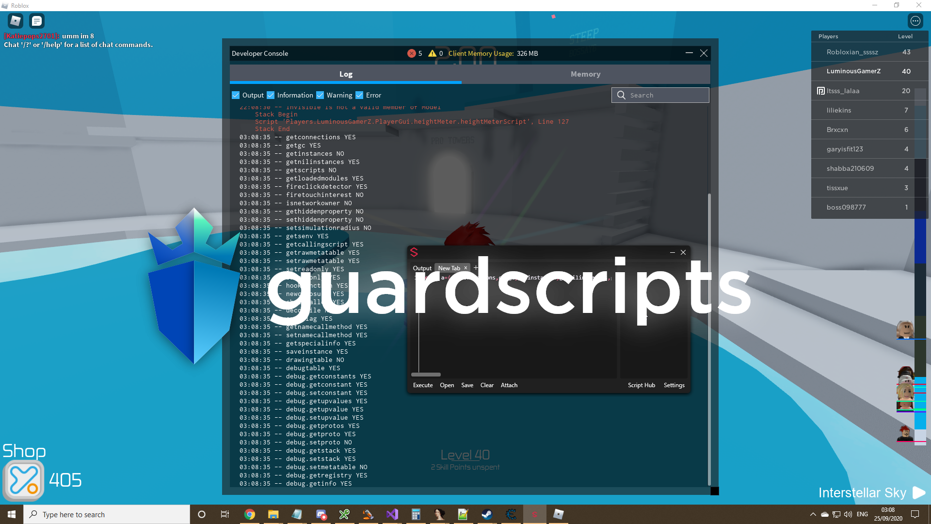 Script to test your exploits Lua Environment | SCRIPT - April 2022